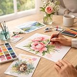 LUFEEMGA 60 Sheets A4 Watercolour Paper 300GSM 140 lb Cold-Pressed view 5