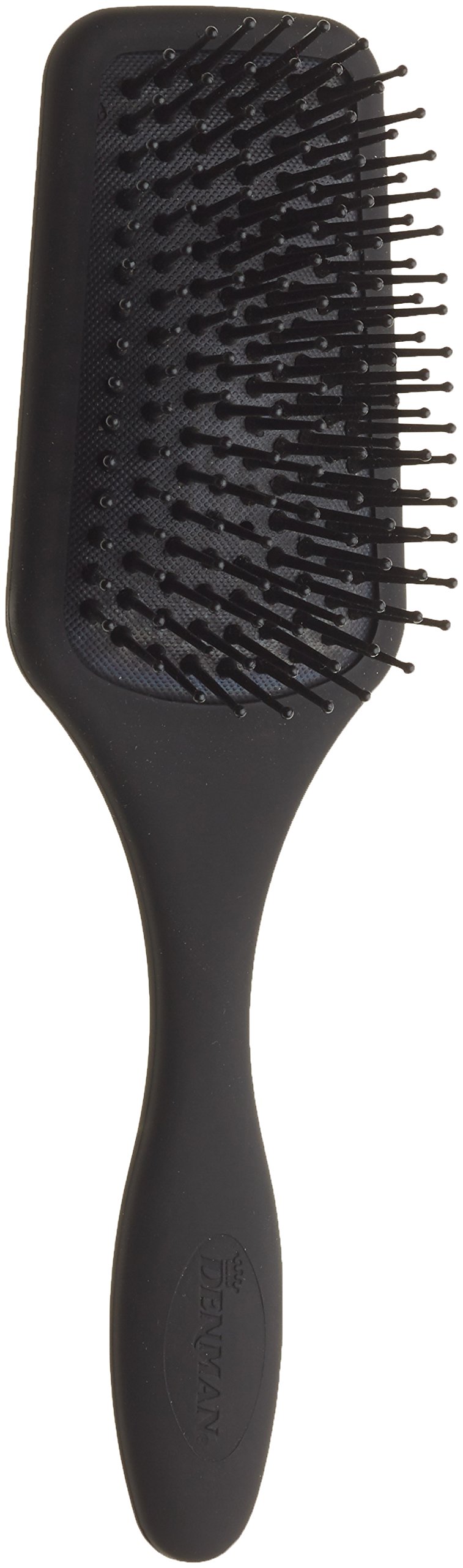 Denman Paddle Hair Brush (Long Hair Brush) D84 Long Hair Detangling and Care Brush with Nylon Bristles 9 Rows Black