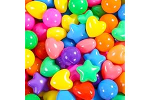 STARBOLO Star Ball Pit Balls for Toddlers -100pcs Phthalate Free BPA Free Crush Proof Play Toy Balls Play Tent Pool Playhouse Playpen Party Decoration.