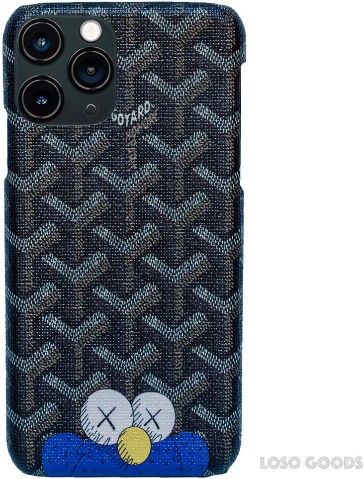 iPhone 11 Case High Fashion Style Luxury Classic Case Protective Slim iPhone Cover Monogram Logo (Black)