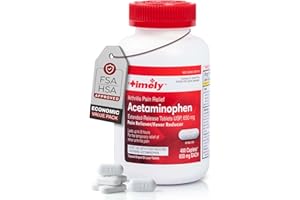 TIME-CAP LABS, INC. TIME-Cap Labs 400 Caplets Extended Release Acetaminophen 650mg - Pain Reliever & Fever Reducer for Adults, Helps with Headaches, Backaches, Muscle Pain, Toothaches, Arthritis & Menstrual Cramps