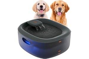 WOPET Dog Water Fountain for Large Dogs, 6L/205oz/1.7Gal Automatic Dog and Cat Water Fountain, Pet Water Dispenser with 2 Filters, Ultra-Quiet Pump, Great for Large Dogs Cats and Multi-Pet Home