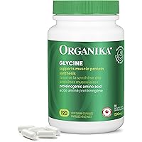 Organika Canadian-Made Glycine - Proteinogenic Amino Acid - Aids Protein Synthesis, Collagen Formation, Joint and Muscle Heal