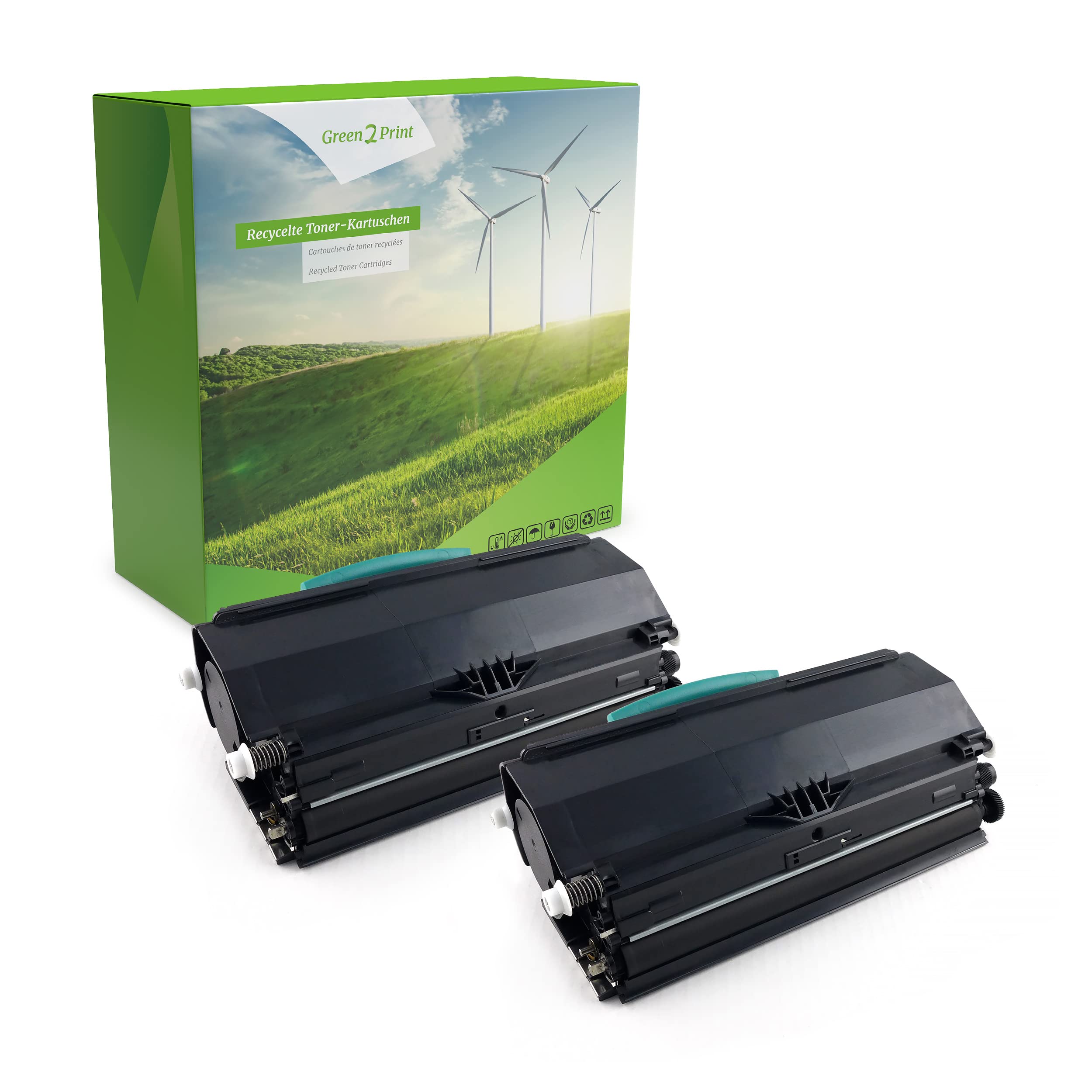 Green2Print Toner Twinpack 2 cartridges 2x 9000 pages replaces Lexmark E360H11E, E360H21E Toner cartridge for Lexmark E360D, E360DN, E460DW, E460DN, E462DTN