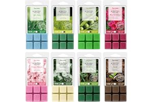 SALKING Spring Scentsy Wax Melts, Soy Wax Melts Gift Set, Wax Cubes for Wax Warmer - After Rain, Fresh Cut Grass, Sweet Pea, 