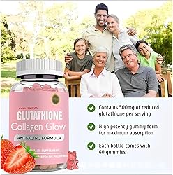 Generic Glutathione Collagen Glow Gummies, Glow