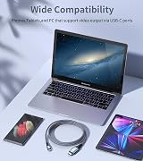 SWECENT 4K USB C to HDMI Cable 2M Thunderbolt 3/4 Compatible MacBook iPad Pro view 7