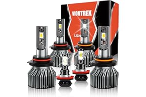 LED Headlight Bulbs Fit for Honda Civic 2006 2007 2008 2009 2010 2011 2012 2013 2014 2015 High Low Beam Fog Light Bulbs Set P