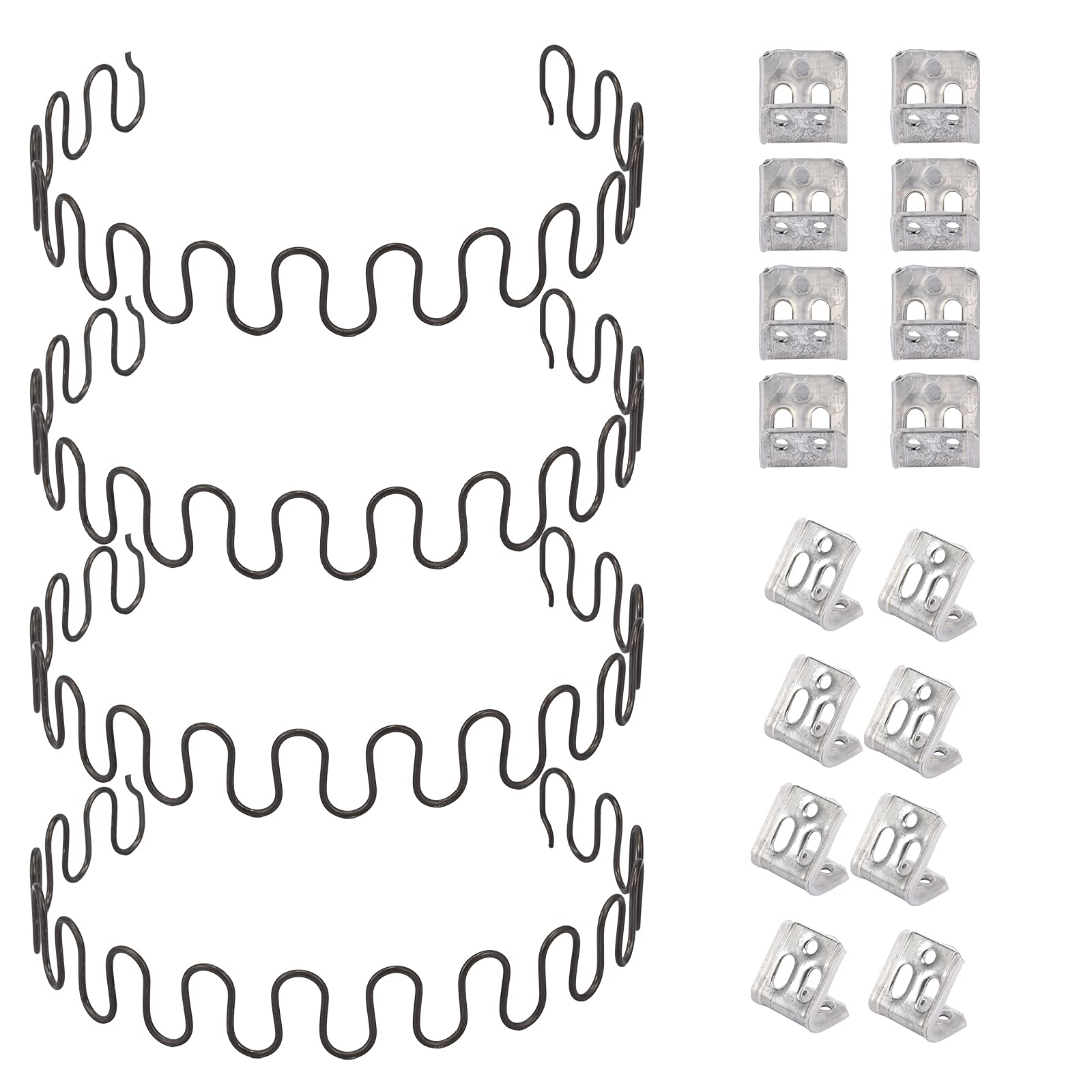 Carkio Sofa Compatible with Springs,4 PCS 31" Spring with 16 PCS S Clips,4.0 Wire Diameter Sofa Spring Repair Kit Compatible with Seating in Furniture Interior Decoration, Automotive