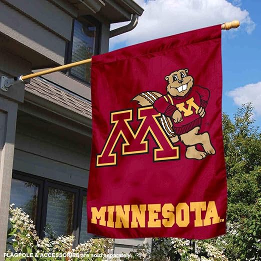 Amazon Com College Flags Banners Co University Of Minnesota Gophers House Flag Outdoor Flags Sports Outdoors