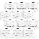 Bostlabel 12 Rolls LW White 2-5/16" x 4" Shipping Labels, Replacement DYMO 30256 - Compatible with DYMO LabelWriter 4XL, 450, 450 Duo, 450 Turbo, 450 Twin Turbo, Not Fit 5XL & 550