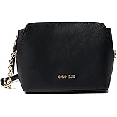 Calvin Klein Women's Hailey Micro Pebble Triple Compartment Chain Crossbody