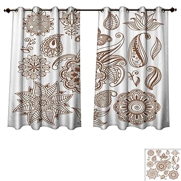 Amazon Com Rupperttextile Henna Blackout Thermal Curtain Panel