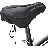 PACEARM Gel Bike Seat Cushion, Never-Slide-Off Bicycle Seat Cover for Men Women Comfort, Cycle Saddle Pad for Mountain/Road B