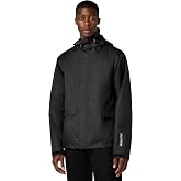 Helly Hansen Manchester Waterproof Rain Jackets for Men Featuring Breathable Water- and Windproof Construction, Storm Flap, Black - Large