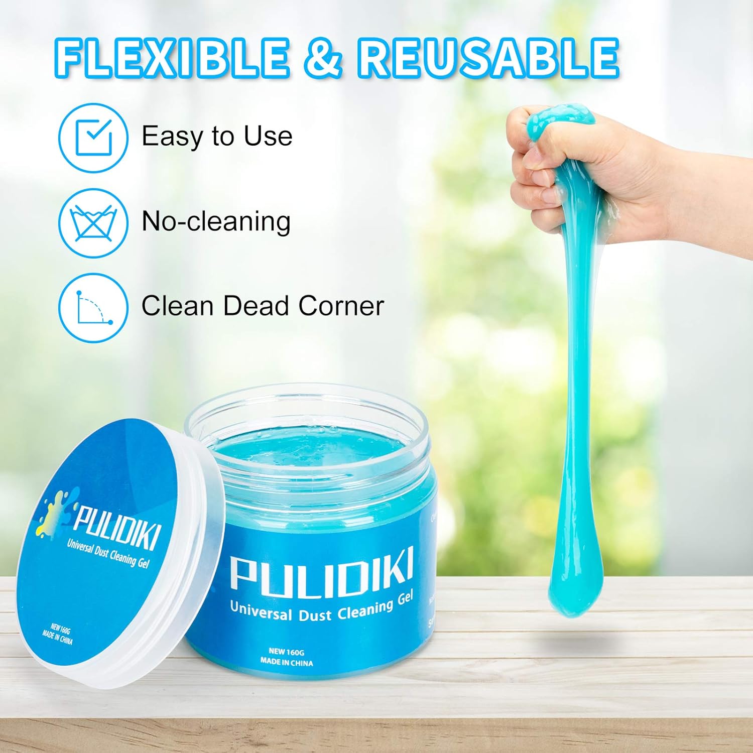 Cleaning Gel for Car, Car Cleaning Kit Universal Detailing Automotive Dust Car Crevice Cleaner Auto Air Vent Interior Detail Removal Putty Cleaning Keyboard Cleaner for Car Vents, PC, Laptops, Cameras: Automotive