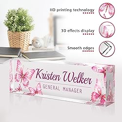 Custom Office Name Plate for Desk - Desk Name Plate