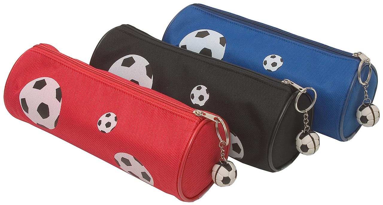 Tiger Pencil Case - Football Design - Cylinder Shape x1 Single