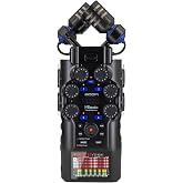Zoom H6 Studio Handy Recorder for Filmmakers &amp; Musicians | Clip-Free Audio with 32-Bit Float, 8 Tracks, Gain Knobs, F-Series Preamps, Large X/Y Mics, 4 XLR/TRS Inputs, USB Interface