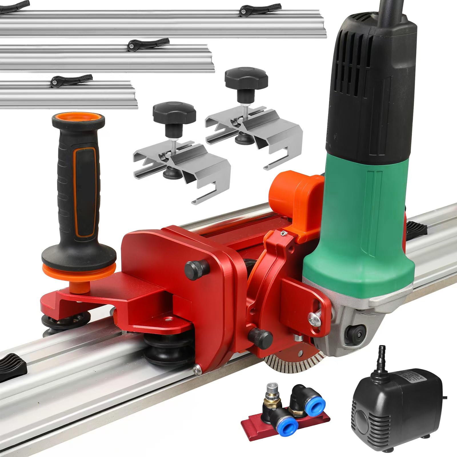 Amoladora angular orbital eléctrica, cortador de azulejos para azulejos de porcelana de cerámica grandes jiaomoji de hasta 124 pulgadas, herramienta de corte precisa de azulejos de cerámica (amoladora angular incluida)