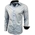 Camicia Bianca Uomo Slim Fit In Cotone Facile Stiro - Collo Rimovibile, Stile Gotico Steampunk Vittoriano