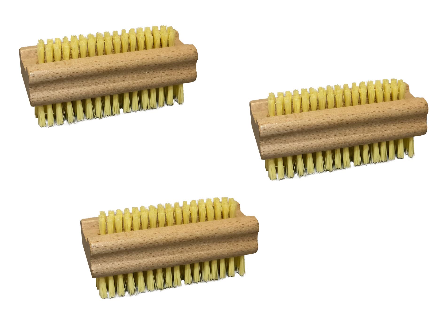 Natural Wood Nail Brush (3 Pcs)