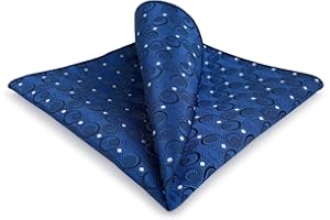 S&W SHLAX&WING Pocket Squares for Men Dots Dotty Blue Green Red Party Wedding Large Size