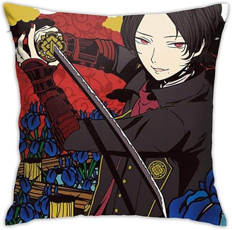 Amazon Co Jp 刀剣乱舞 Online 加州清光 菖蒲に八ツ橋 クッションカバー 1枚セット 45 45cm 枕カバー おしゃれ 北欧 可愛い 部屋雑貨 ソファー 車用 インテリア 飾り 抱き枕カバー ホーム キッチン