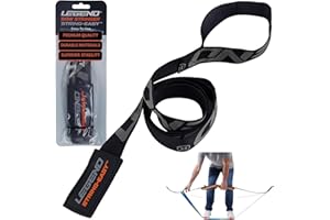 Legend String-Easy Bow Stringer - Archery Stringer for Longbows & Recurve Bows - Limb Tool with High Density, Durable Nylon - Non-Slip, Anti-Twist Bow String Tool - Bow Destringer Accessories