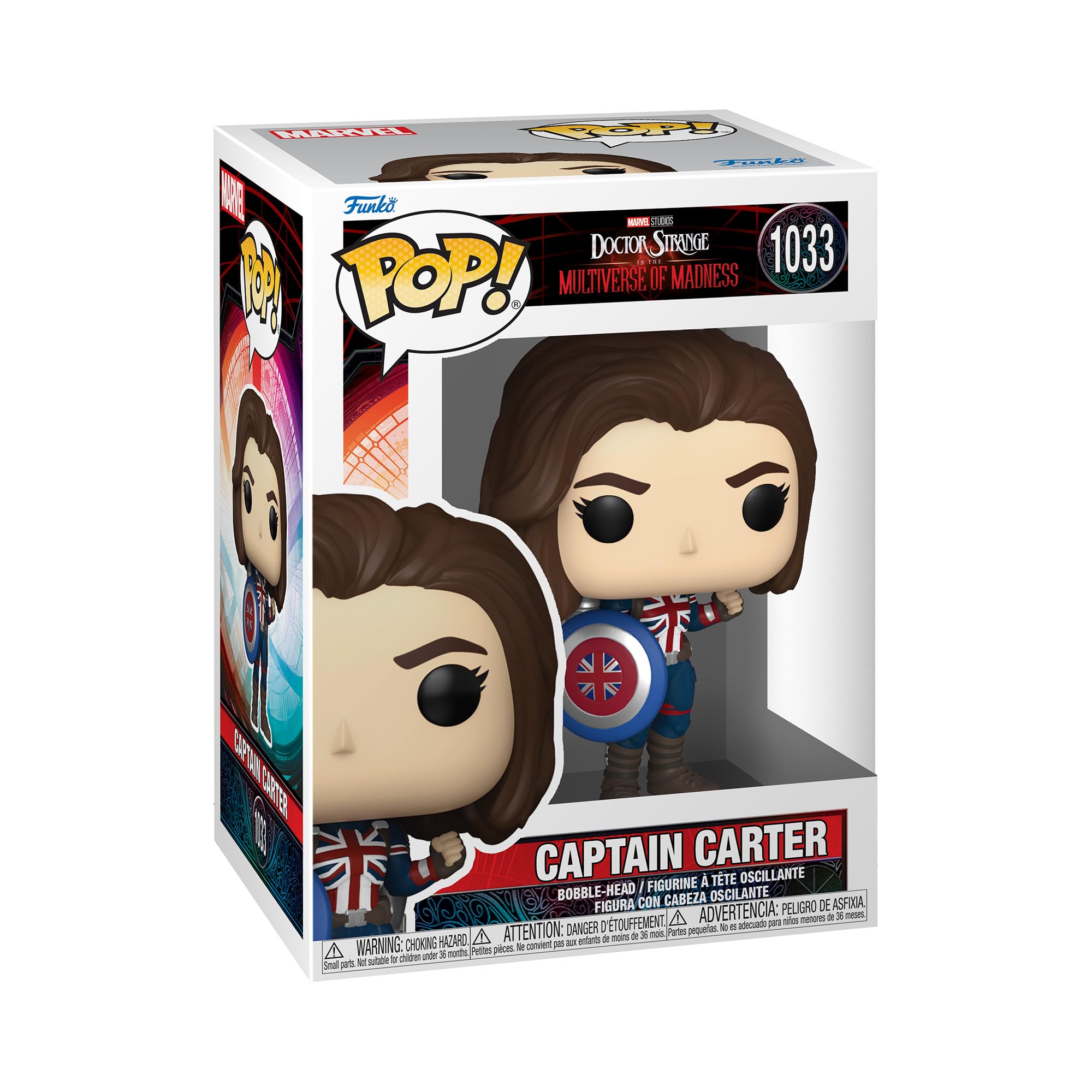 Funko POP! Marvel: - Captain Carter - Doctor Strange - Collectable Vinyl Figure - Gift Idea - Official Merchandise - Toys for Kids & Adults - Movies Fans - Model Figure for Collectors and Display
