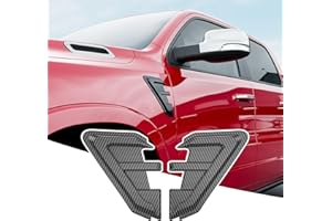 CZmenghe Side Air Vent Trim Compatible with 2019-2025 Dodge RAM 1500 Side Vent Trim Body Decoration Cover ABS Glossy Carbon Fiber Body Kits Replacement for 2019-2025 Dodge RAM 1500 Accessories