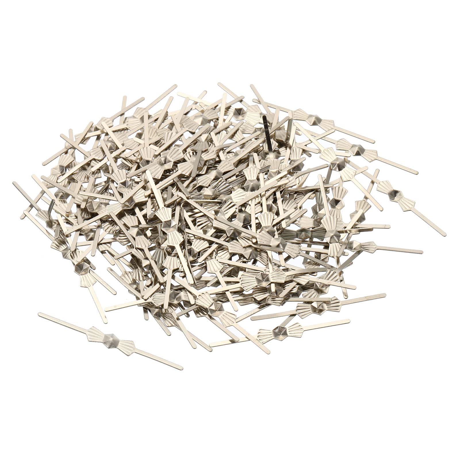 PATIKIL Chandelier Connector Clip, 150 Pack 33mm/1.3" Length Chandelier Bowtie Pin Replacement for Fastening Crystals Lamp Ceiling Light Parts, Silver