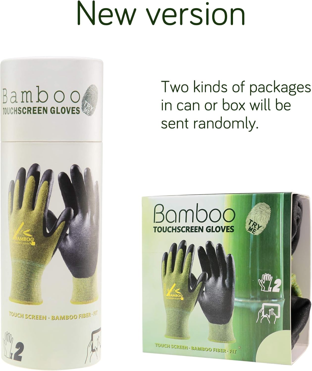 COOLJOB 2 Pairs Bamboo Working Gloves for Women and Men, Gardening Gloves Touchscreen, Grippy Nitrile Rubber Coated Work Gloves, Green, Medium Size (2 Pairs M) : Garden & Outdoor