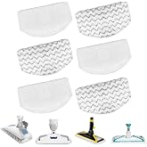 6 Pack 1940 1806 2685A Steam Mop Pads For Bissell Powerfresh Steam Mop Deluxe Pet Lift-Off Plus Slim Scrubbing Steam Mop Replacement Pad. 1940A 2814 1544A 2075A Power Fresh Steamer Pad Refill Washable