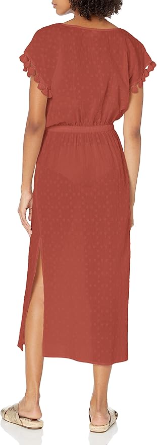 coast acacia textured maxi dress