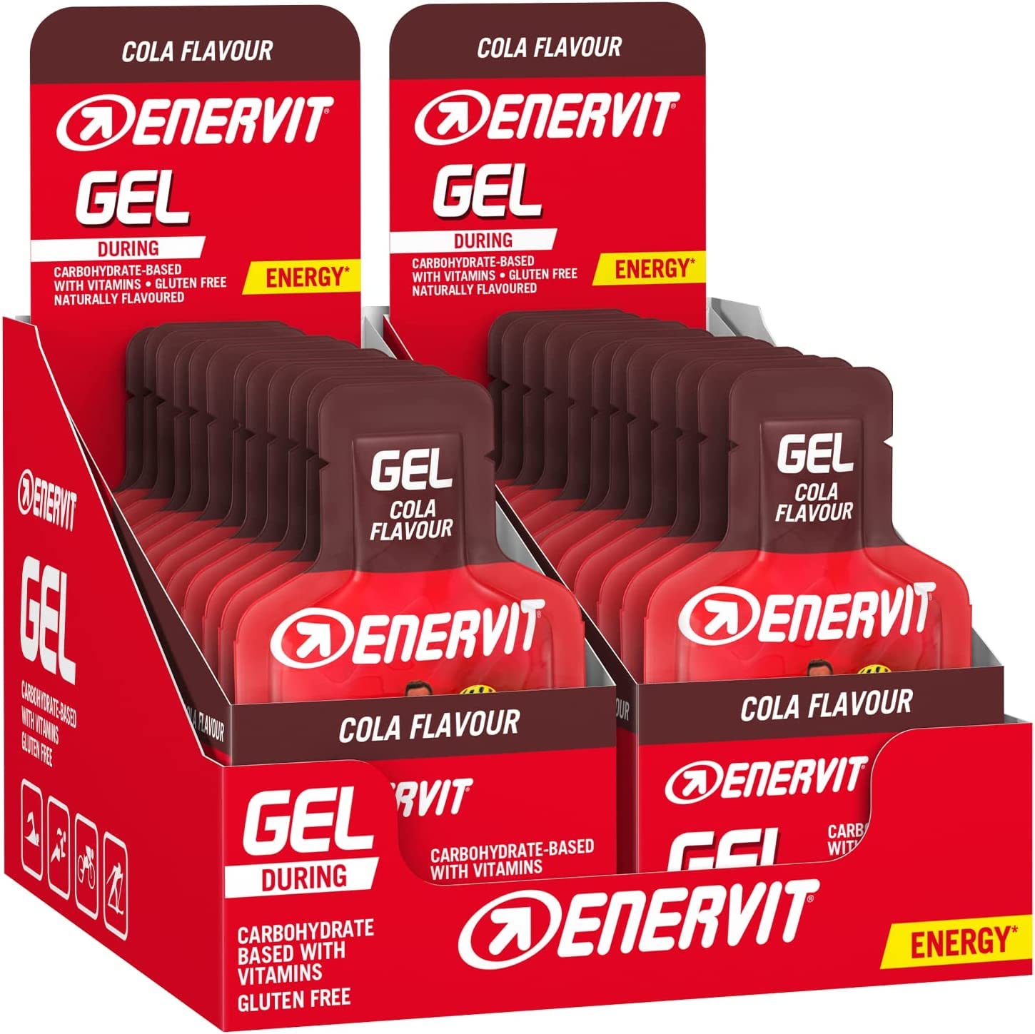 Enervit Energy Gel, 24 x 25ml, Cola