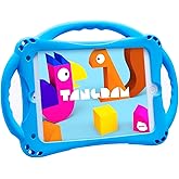 TopEsct Kids Case for iPad mini 5 4 3 2 1,Silicone Childproof Case for iPad mini 5 4 3 2 1, Built-in Handle Stand, Comes with a Strap (Blue)