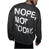 WDIRARA Men's Graphic Sweatshirts Crew Neck Long Sleeve Pullover Tops Streetwear