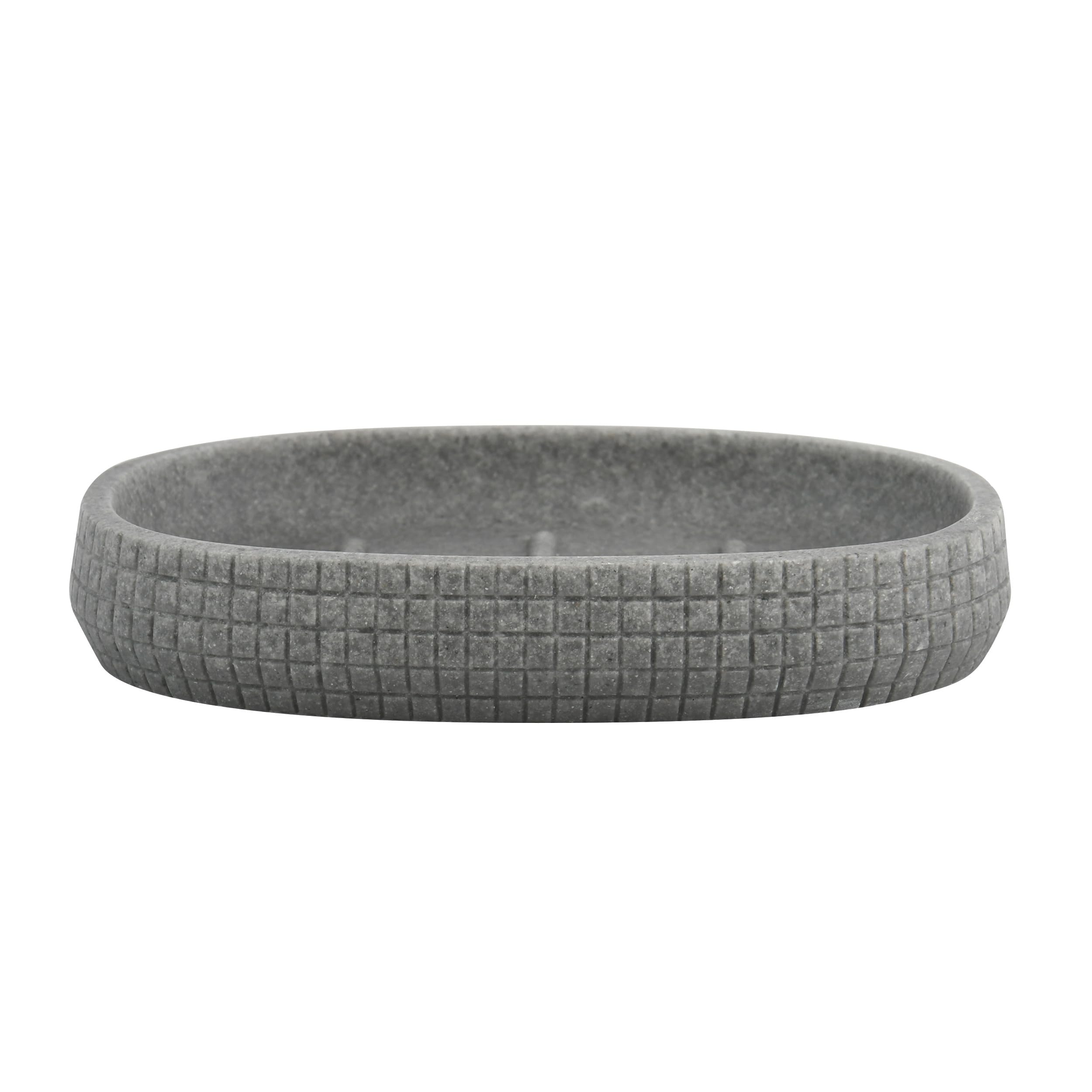 MSV Soap dish Norden of polyresin grey