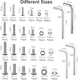 FandWay 304 Stainless Steel Bolts Nuts Set M3 M4 M5 M6 Button Head Screws view 4