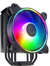 Cooler Master Hyper 212 Halo CPU Cooler Jet Black Aluminium Finish ARGB MF120 view 3