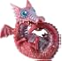 Top Collection Statuetta Drago Per Giardino Fatato - Enchanted Story - Resina Dipinta A Mano 10 Cm