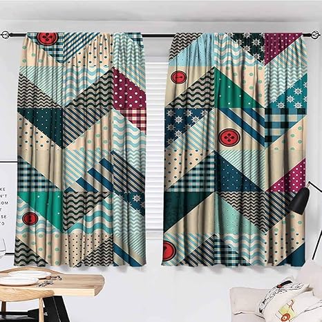 Amazon Com Alisoso Soundproof Curtain Farmhouse Decor Chevron