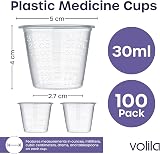 volila 300 Pack 30ml Disposable Medicine Cups Translucent PP view 2