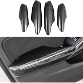YINGTUU for Honda Civic 11th Gen 2022 2023 2024 2025 2026 Accessories Inerior Stickers Door Panel Handle Armrest Strips Cover Protection Decals - Carbon Fiber Style