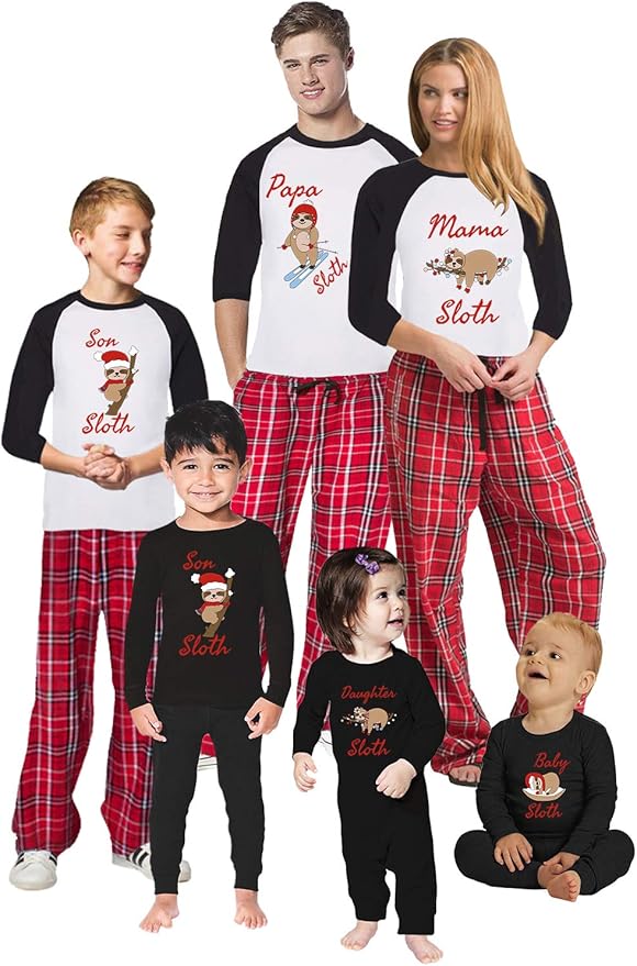 Amazon.com: Awkward Styles Christmas Pajamas for Family Xmas Sloth