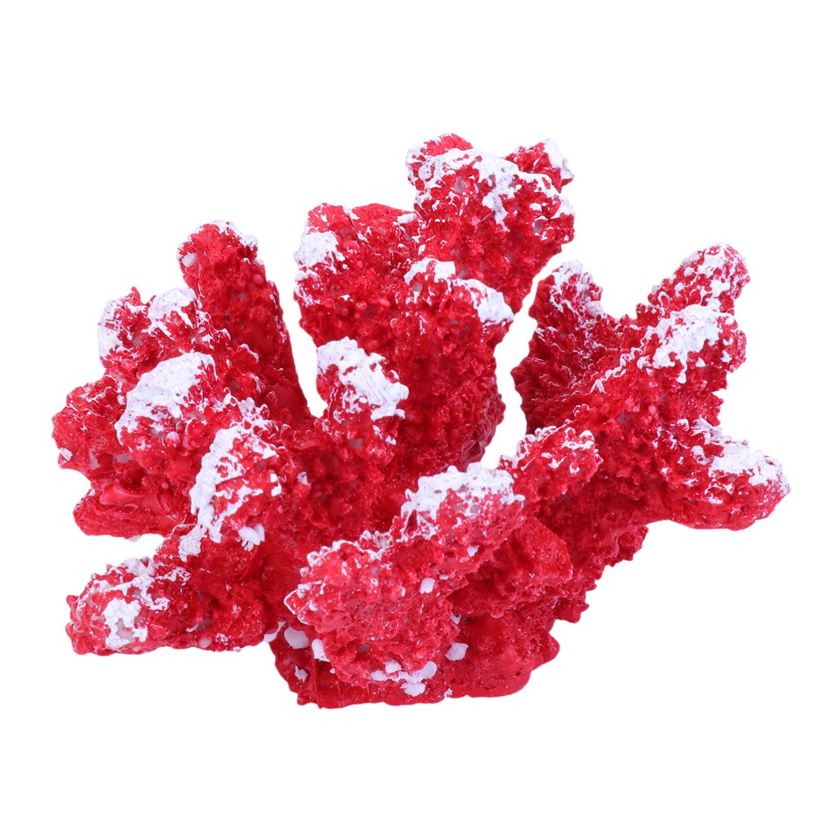 VOSAREA Aquarium Ornaments Resin Reef Aquarium Decorations Supplies for Fish Tank Aquatic Plants Accessories (Pink)