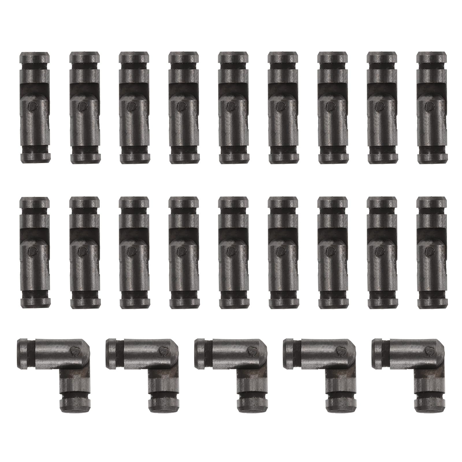 Photo 1 of uxcell 50Pcs Invisible Barrel Hinges, 4x15mm Brass Concealed Hinge, Hidden Barrel Hinge, Small Concealed Hinges for Jewelry Box, Music Boxes, Small Woodworking Projects, Black
