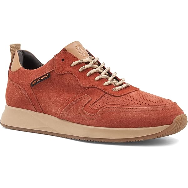 Bruno Magli Diego Sneakers Men\'s Cognac Low Top Shoes Brown Leather Size 9 Bruno magli sneaker shoe - Gem main image 3
