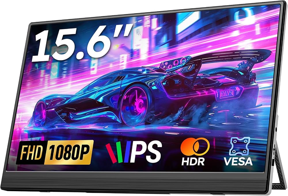 Dopesplay 15.6 inch Portable Monitor 1080P IPS USB-C HDMI Travel Display